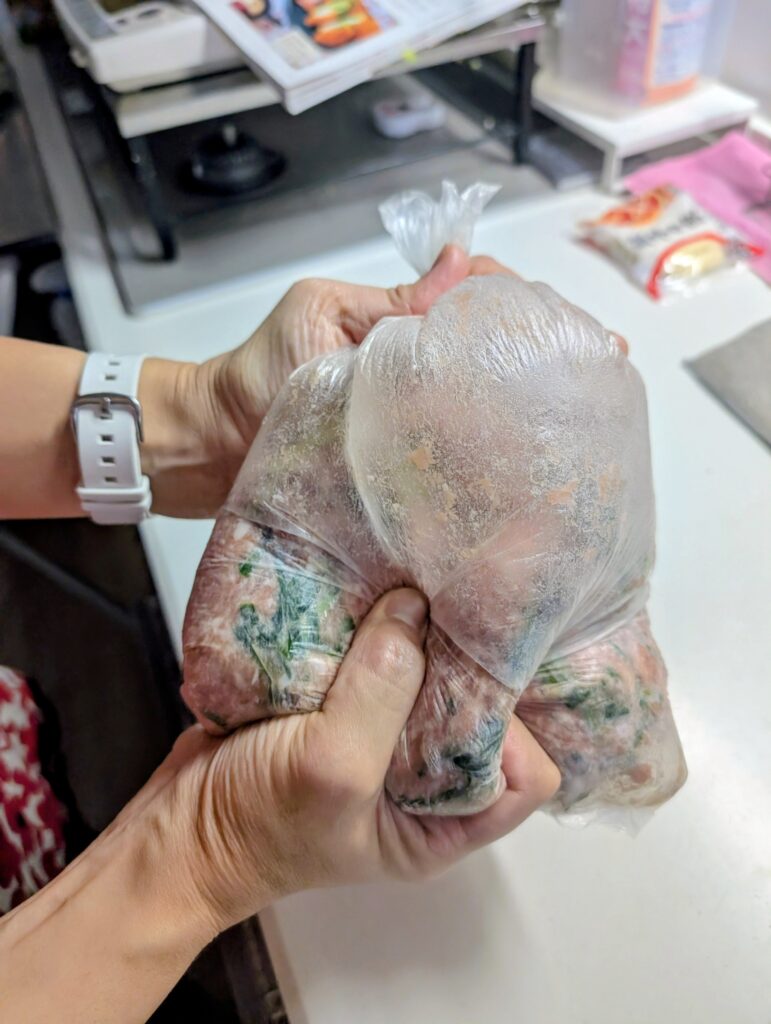 この画像はにら饅頭の時の画像です。